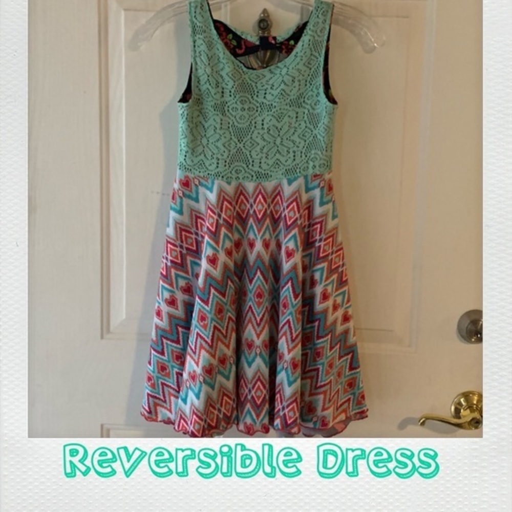 Emily West Reversible Flip and Twirl Girls Dress